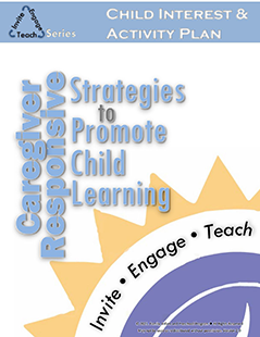 Clickable image. Cover "Caregiver Responsive Strategies to Promote Child Learning,"