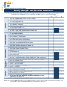 Clickable Image. A form titled "Family Strengths and Priorities Assessment" 